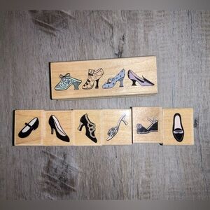 (Bin 4) Bundle of 7, stamps shoe themed
